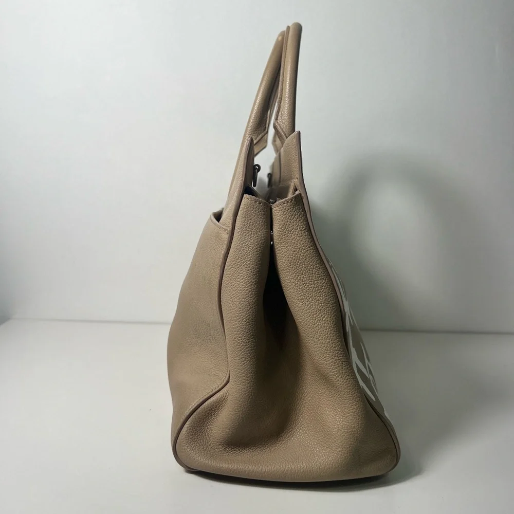 Saint Laurent YSL Rive Gauche 2Way Graffiti Top Handle Crossbody Tote Bag Purse - Picture 6 of 13